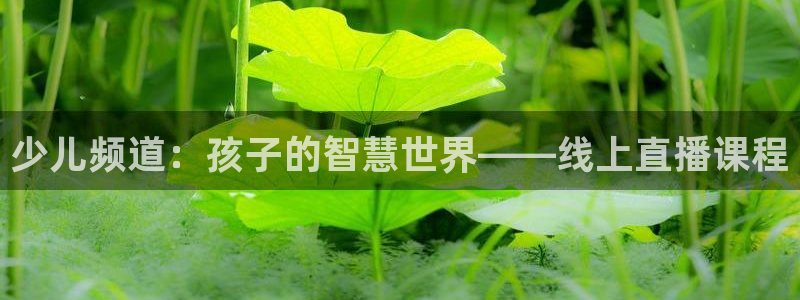 蓝鲸ios直播：少儿频道：孩子的智慧世界——线上直播课程